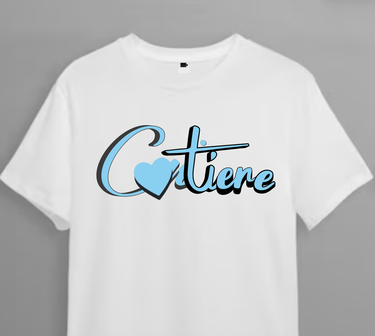 Cortieré T-Shirt White and Blue